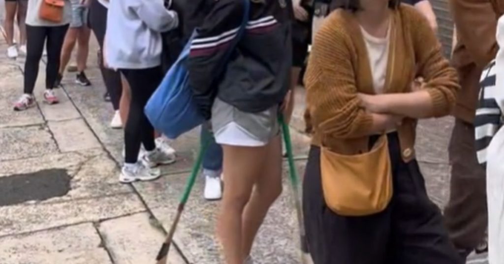 Footage Show Dozens of Rental Applicants Lined-up to Find Property to Rent