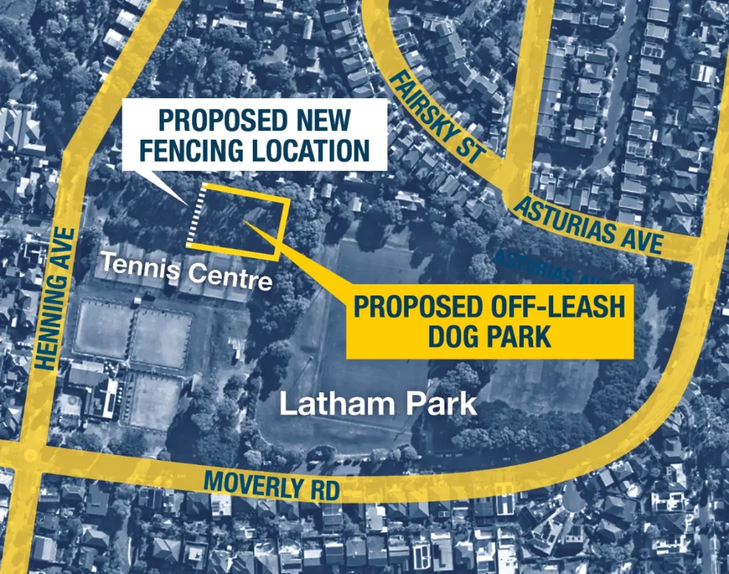 Proposed western fencing at Lower Latham Park
