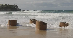 Coogee Beach Concrete Pylons